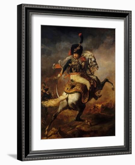 Officer of the Imperial Guard-Théodore Géricault-Framed Giclee Print