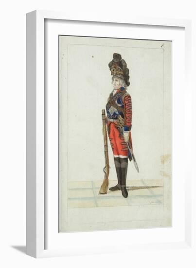 Officer of the Life Guards Cavalry Regiment, 1793-Christian Gottfried Heinrich Geissler-Framed Giclee Print