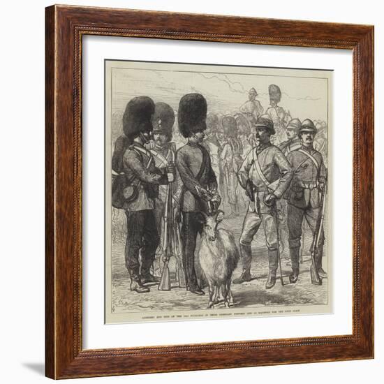 Officers and Men of the 23rd Fusiliers in their Ordinary Uniform and as Equipped for the Gold Coast-Charles Robinson-Framed Giclee Print