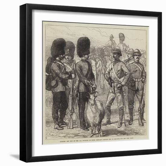 Officers and Men of the 23rd Fusiliers in their Ordinary Uniform and as Equipped for the Gold Coast-Charles Robinson-Framed Giclee Print