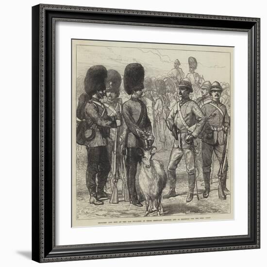 Officers and Men of the 23rd Fusiliers in their Ordinary Uniform and as Equipped for the Gold Coast-Charles Robinson-Framed Giclee Print