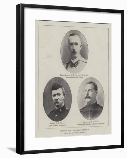 Officers for the Soudan Advance-null-Framed Giclee Print