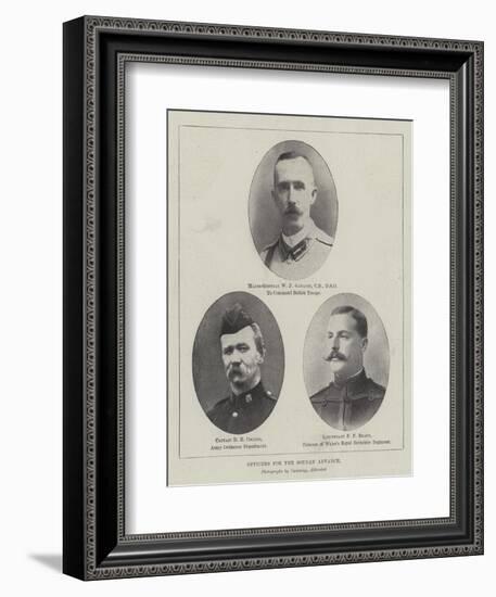 Officers for the Soudan Advance-null-Framed Giclee Print