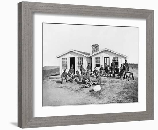 Officers of 119th Pennsylvania Infantry During the American Civil War-Stocktrek Images-Framed Photographic Print