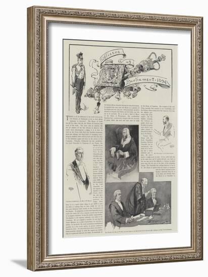 Officers of Parliament, 1894-Thomas Walter Wilson-Framed Giclee Print