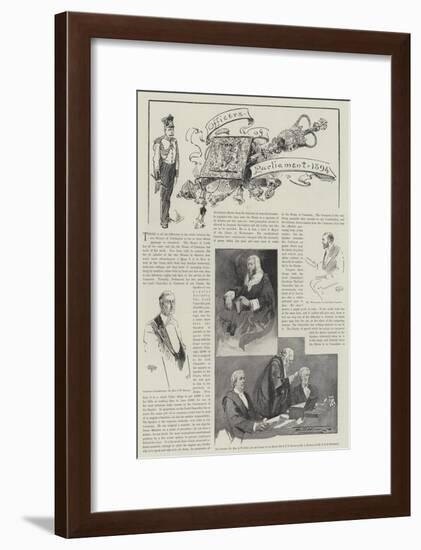 Officers of Parliament, 1894-Thomas Walter Wilson-Framed Giclee Print