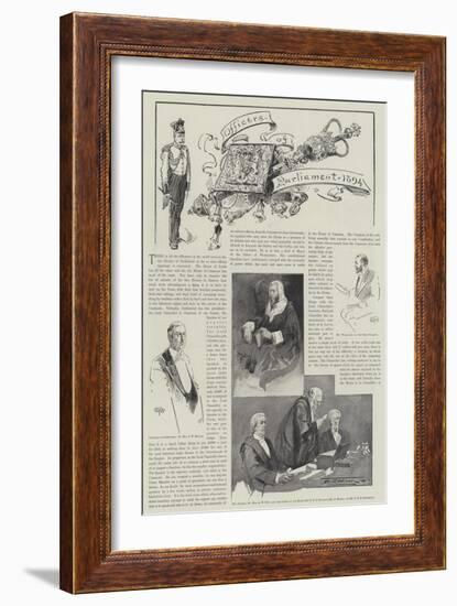 Officers of Parliament, 1894-Thomas Walter Wilson-Framed Giclee Print