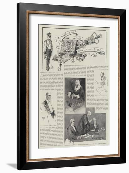 Officers of Parliament, 1894-Thomas Walter Wilson-Framed Giclee Print