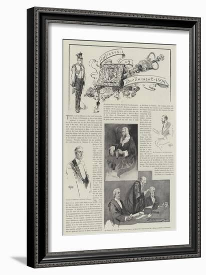 Officers of Parliament, 1894-Thomas Walter Wilson-Framed Giclee Print