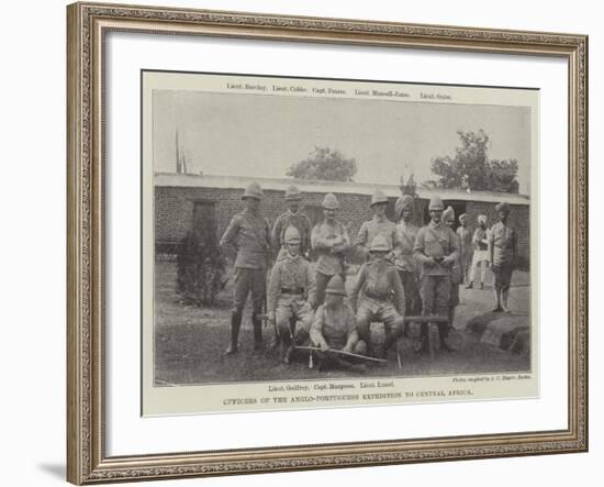 Officers of the Anglo-Portuguese Expedition to Central Africa-null-Framed Giclee Print