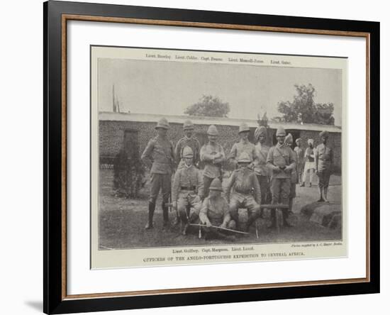 Officers of the Anglo-Portuguese Expedition to Central Africa-null-Framed Giclee Print