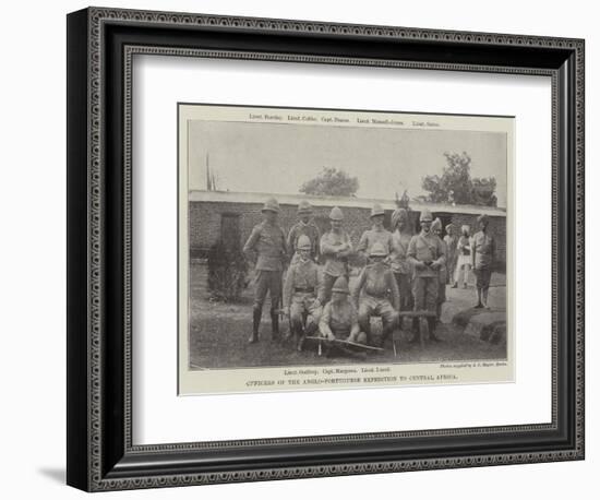 Officers of the Anglo-Portuguese Expedition to Central Africa-null-Framed Giclee Print