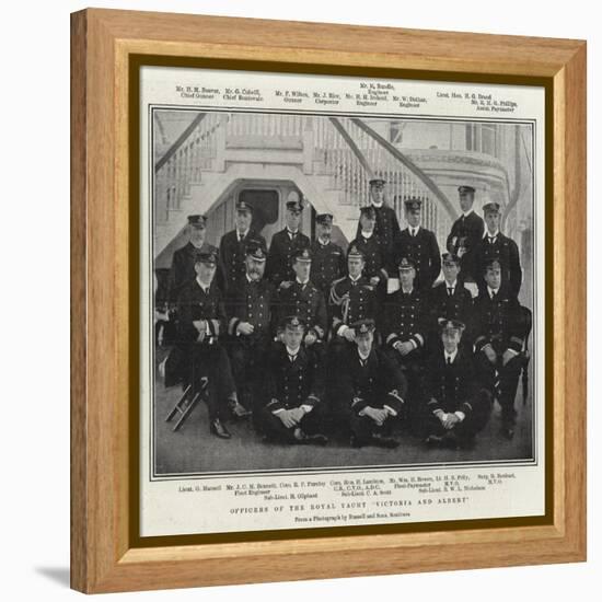 Officers of the Royal Yacht Victoria and Albert-null-Framed Premier Image Canvas