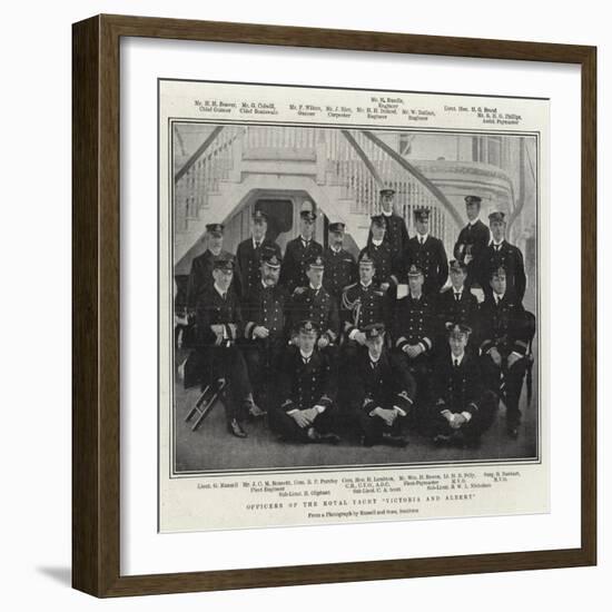 Officers of the Royal Yacht Victoria and Albert-null-Framed Giclee Print