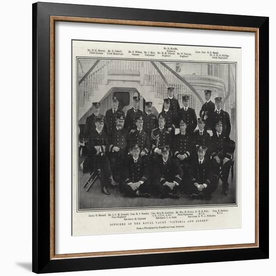 Officers of the Royal Yacht Victoria and Albert-null-Framed Giclee Print