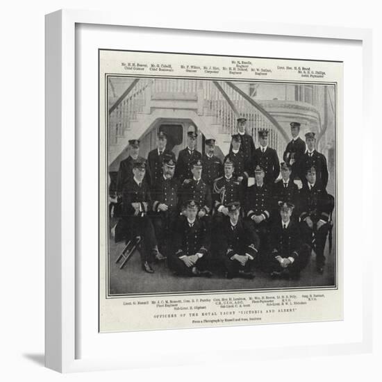 Officers of the Royal Yacht Victoria and Albert-null-Framed Giclee Print