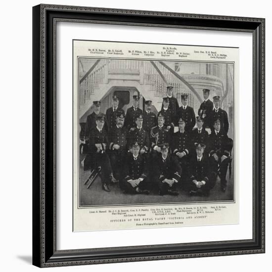 Officers of the Royal Yacht Victoria and Albert-null-Framed Giclee Print