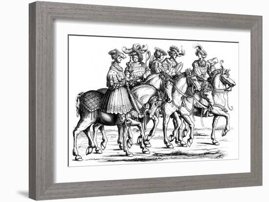 Officers of the Table and the Chamber of the Imperial Court, 1512-J Resch-Framed Giclee Print