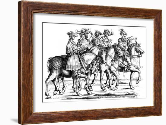 Officers of the Table and the Chamber of the Imperial Court, 1512-J Resch-Framed Giclee Print