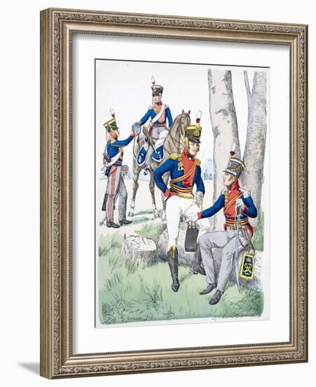 Officers of the The King's German Legion-null-Framed Giclee Print