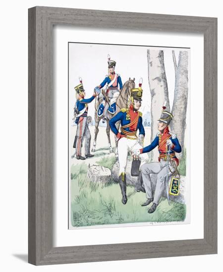 Officers of the The King's German Legion-null-Framed Giclee Print