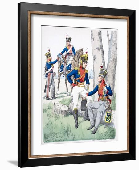 Officers of the The King's German Legion-null-Framed Giclee Print