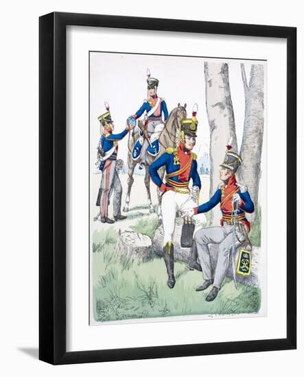 Officers of the The King's German Legion-null-Framed Giclee Print