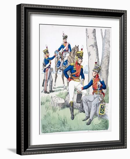 Officers of the The King's German Legion-null-Framed Giclee Print