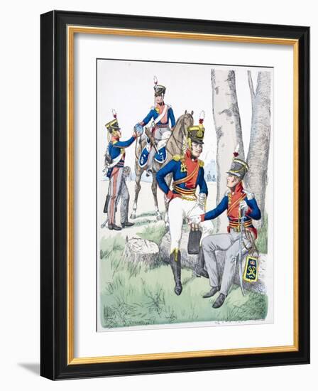 Officers of the The King's German Legion-null-Framed Giclee Print