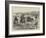 Officers Playing Polo (Hockey on Horseback) on Woolwich-Common-Matthew White Ridley-Framed Giclee Print