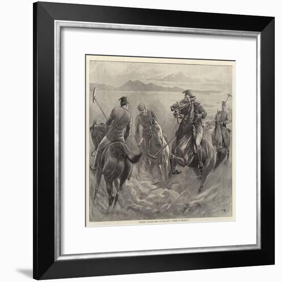 Officers Playing Polo in the Sand, Where Is the Ball?-John Charlton-Framed Giclee Print