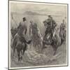 Officers Playing Polo in the Sand, Where Is the Ball?-John Charlton-Mounted Giclee Print
