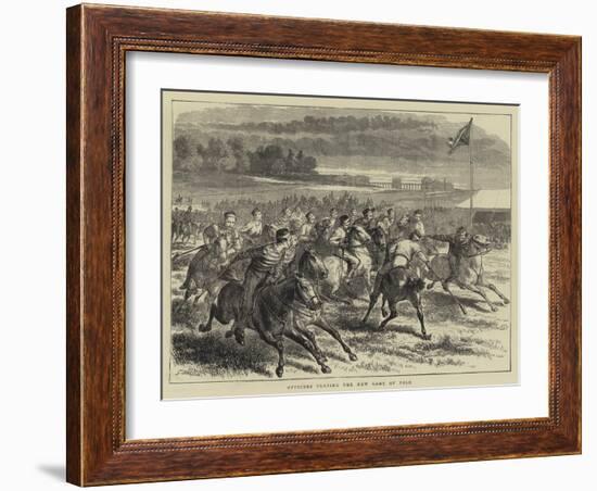 Officers Playing the New Game of Polo-Godefroy Durand-Framed Giclee Print