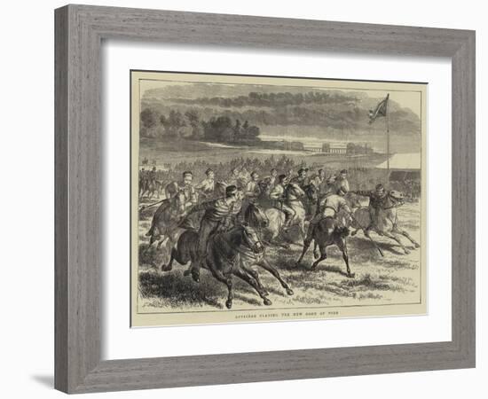 Officers Playing the New Game of Polo-Godefroy Durand-Framed Premium Giclee Print
