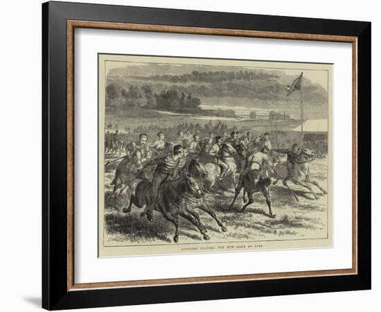 Officers Playing the New Game of Polo-Godefroy Durand-Framed Premium Giclee Print