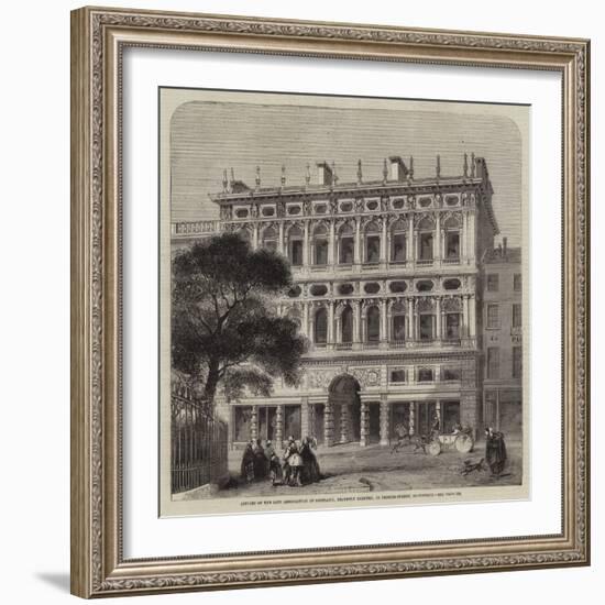 Offices of the Life Association of Scotland, Recently Erected, in Princes-Street, Edinburgh-Charles Landelle-Framed Giclee Print