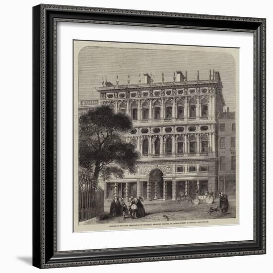 Offices of the Life Association of Scotland, Recently Erected, in Princes-Street, Edinburgh-Charles Landelle-Framed Giclee Print