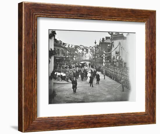 Official Opening of the Rotherhithe Tunnel, Bermondsey, London, 1908-null-Framed Photographic Print