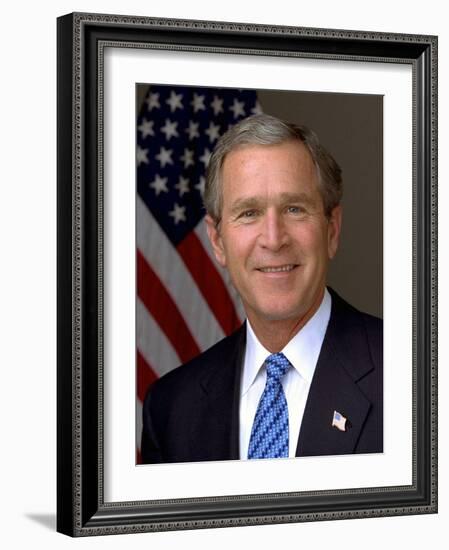 Official Photograph Portrait of US President George W. Bush. 2003-null-Framed Photo