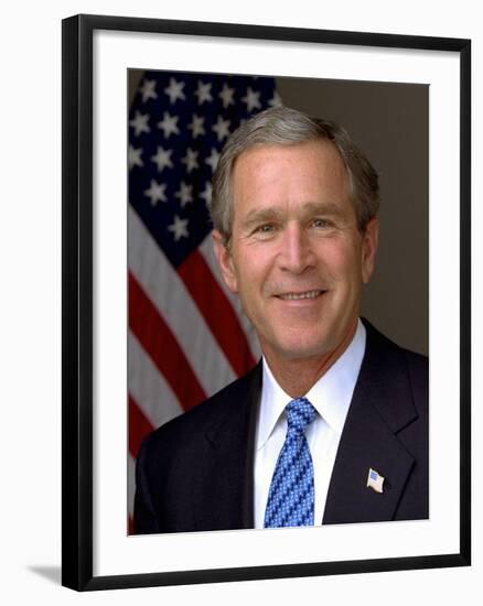 Official Photograph Portrait of US President George W. Bush. 2003-null-Framed Photo