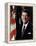 Official Portrait of President Reagan Taken on February 7 1981. Po-Usp-Reagan_Na-12-0060M-null-Framed Stretched Canvas