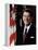 Official Portrait of President Reagan Taken on February 7 1981. Po-Usp-Reagan_Na-12-0060M-null-Framed Stretched Canvas