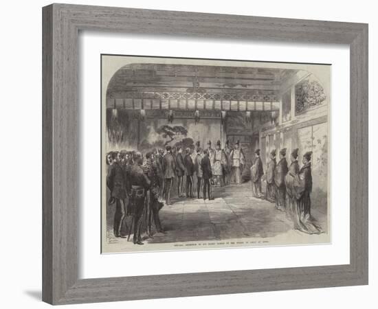 Official Reception of Sir Harry Parkes by the Tycoon of Japan at Osaca-null-Framed Giclee Print