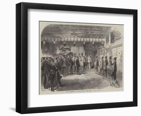 Official Reception of Sir Harry Parkes by the Tycoon of Japan at Osaca-null-Framed Giclee Print