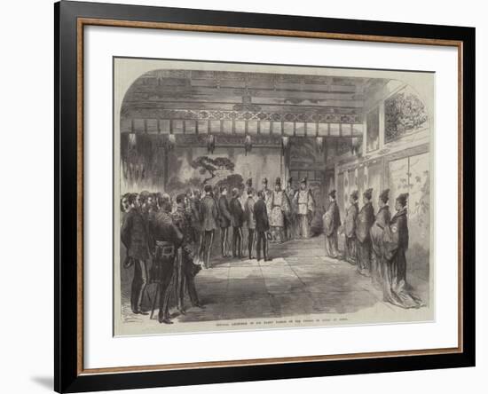 Official Reception of Sir Harry Parkes by the Tycoon of Japan at Osaca-null-Framed Giclee Print