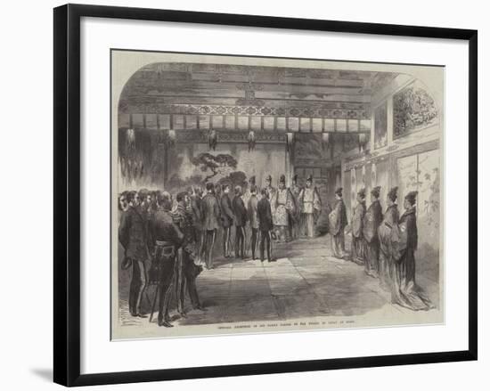 Official Reception of Sir Harry Parkes by the Tycoon of Japan at Osaca-null-Framed Giclee Print