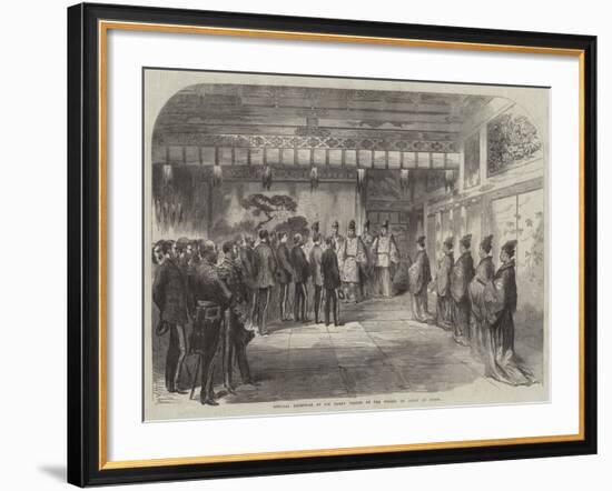 Official Reception of Sir Harry Parkes by the Tycoon of Japan at Osaca-null-Framed Giclee Print