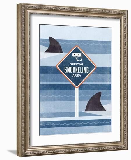 Official Snorkeling Area-Hannes Beer-Framed Art Print