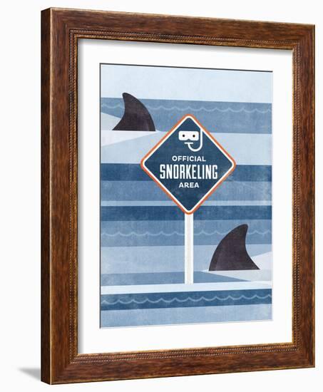 Official Snorkeling Area-Hannes Beer-Framed Art Print