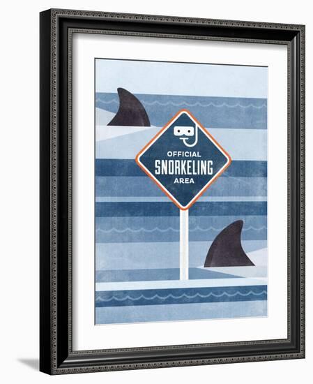 Official Snorkeling Area-Hannes Beer-Framed Art Print